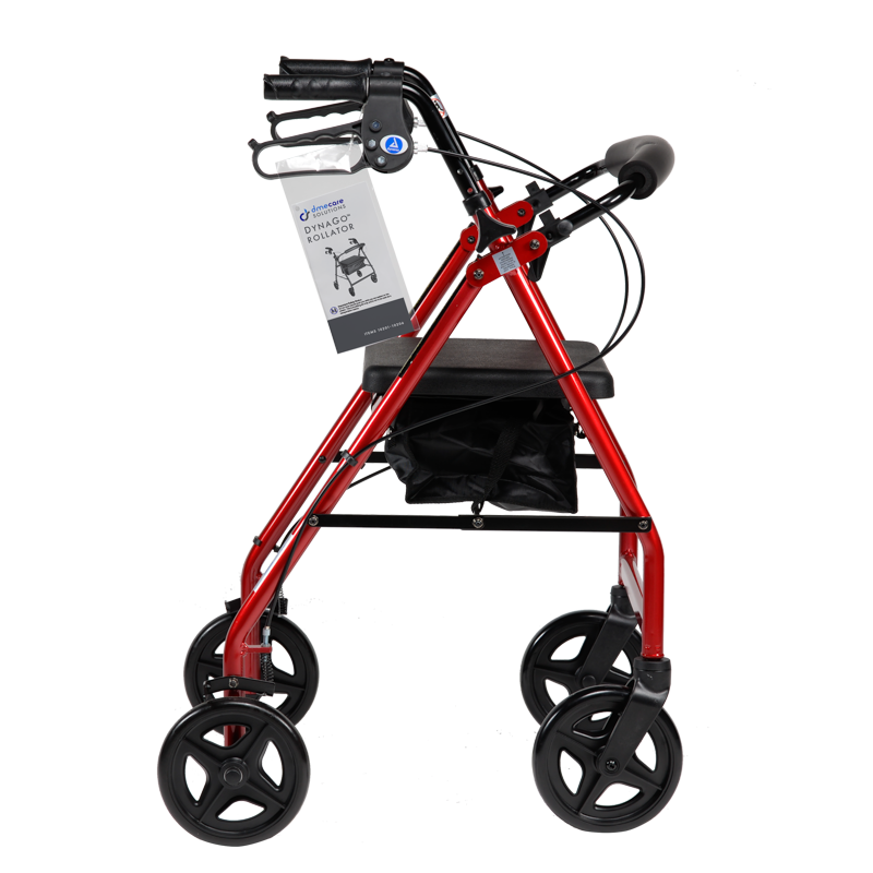 Dynarex DynaGo Quad 8 – Aluminum Rollator w/ 7.5″ Wheels