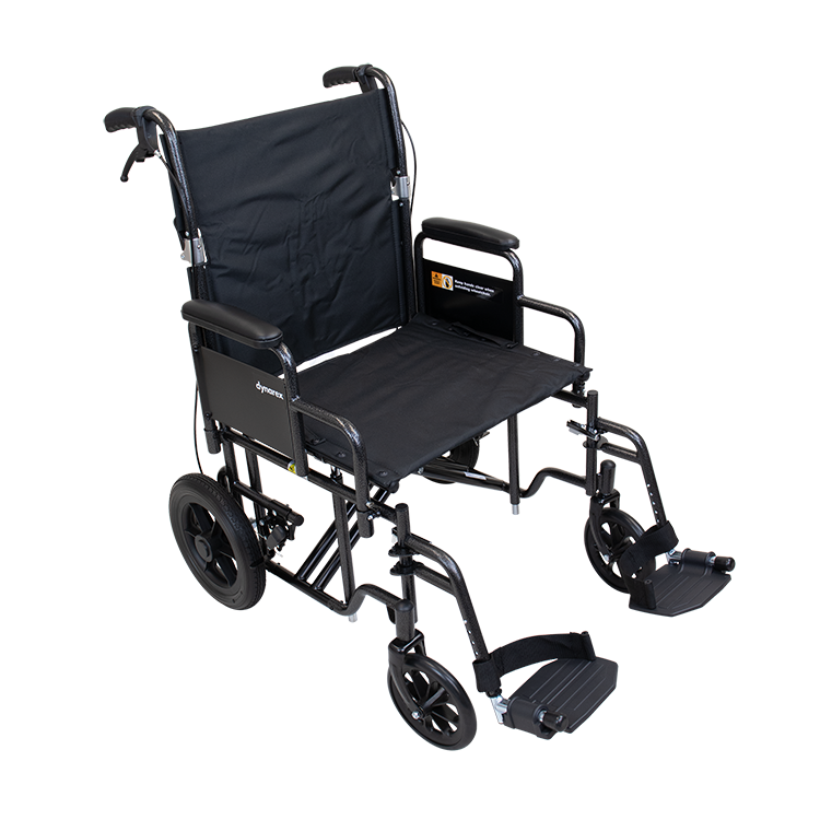 Dynarex Bariatric Transport Wheelchair – 22″ x 18″