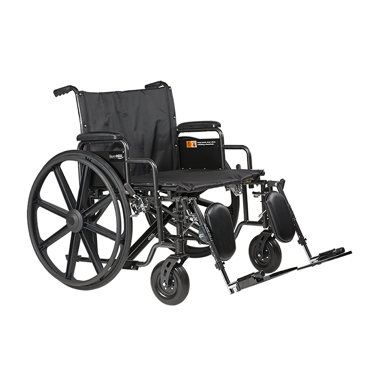 Dynarex Bariatric HD Wheelchair – 26″ x 20″ w/ ELR