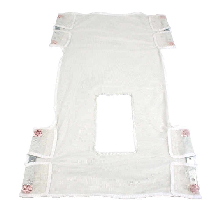 Dynarex Standard Seat/Back Sling w/ Commode Opening – Mesh