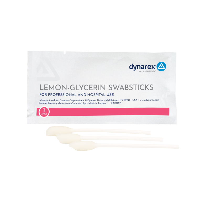 Dynarex Lemon-Glycerin Swabsticks