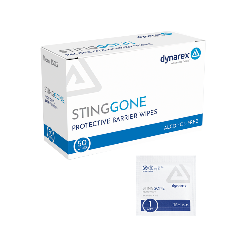 Dynarex StingGone Protective Barrier Wipes