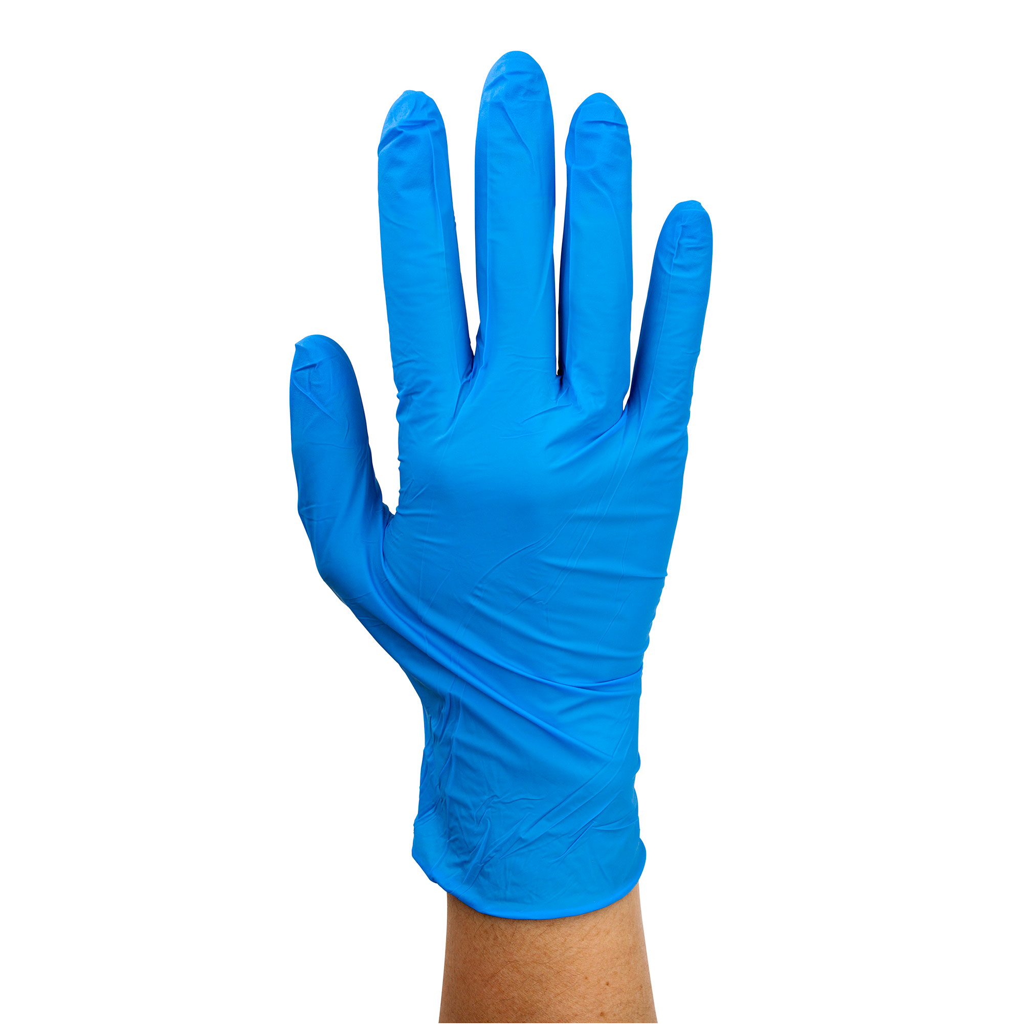 Dynarex Safe-Touch Blue Nitrile Exam Gloves – Non-Latex