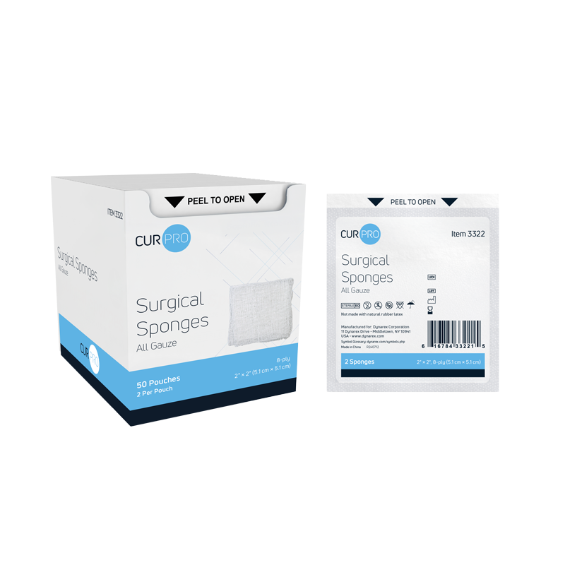 Dynarex Surgical Gauze Sponge – Sterile 2’s