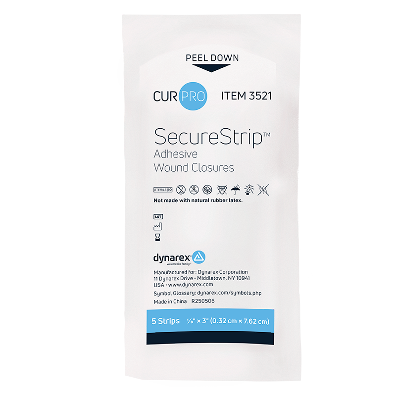 Dynarex SecureStrip Adhesive Wound Closures – Sterile