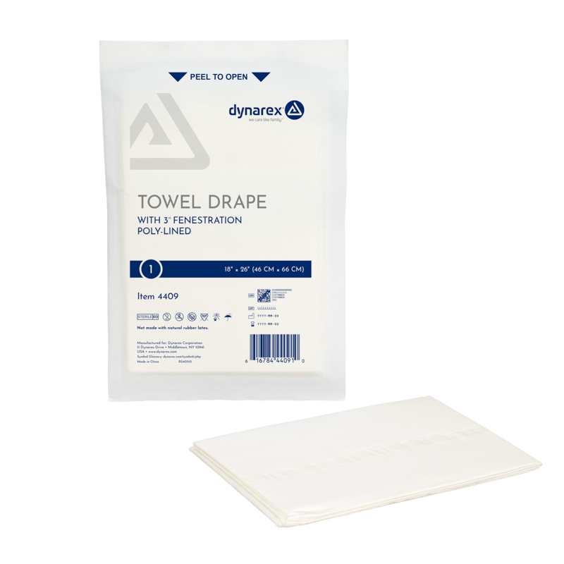 Dynarex Disposable Towel Drapes Fenestrated – Sterile